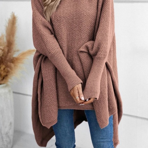 Womens Dusty Pink knit Sweater top - Picture 4 of 4